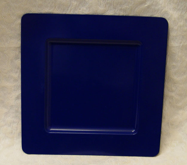 Wholesale Square Charger Plate $2.85 Navy Blue