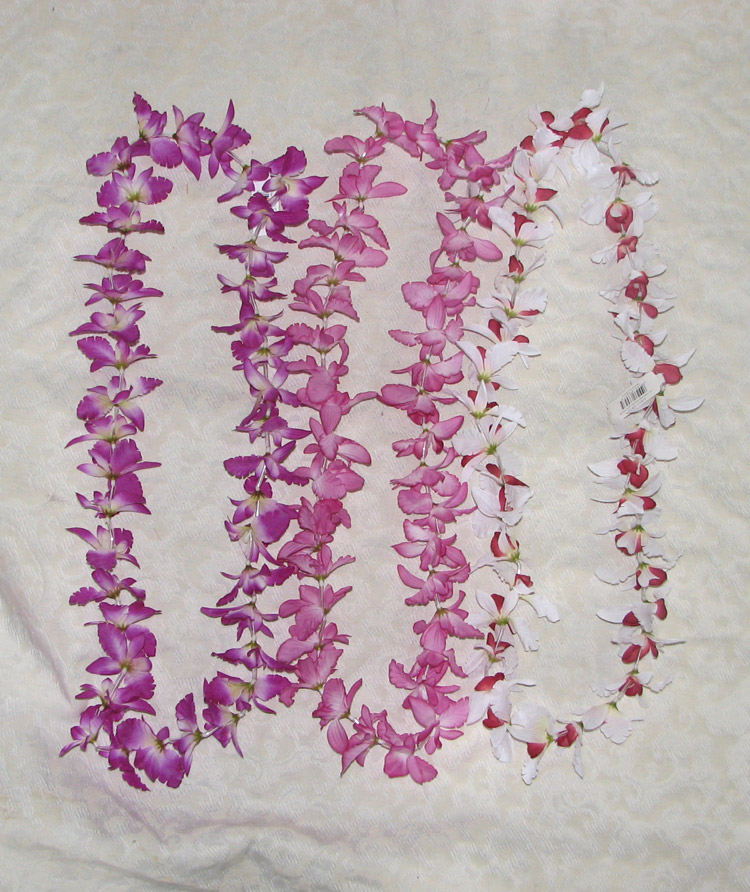 Synthetic Orchid Leis $1.99 ea.