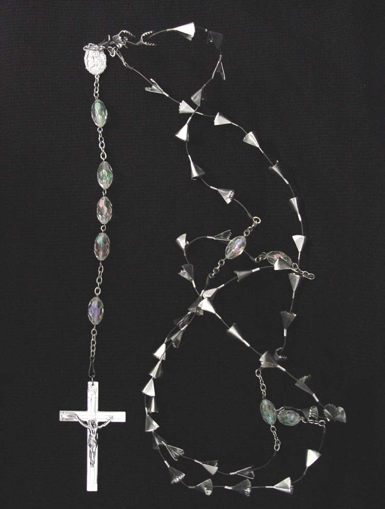 Small Cross Rosary Closeup