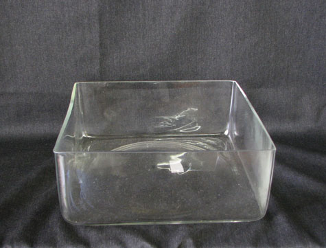10 in Square Dish Garden Vase