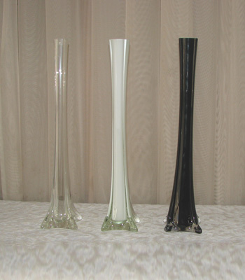 16" Glass Eiffel Tower Vase
