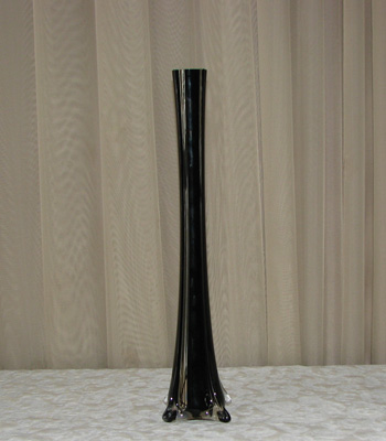 16" Black Eiffel Tower Vase