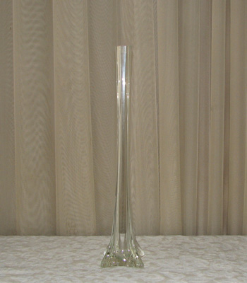 16" Clear Eiffel Tower Vase
