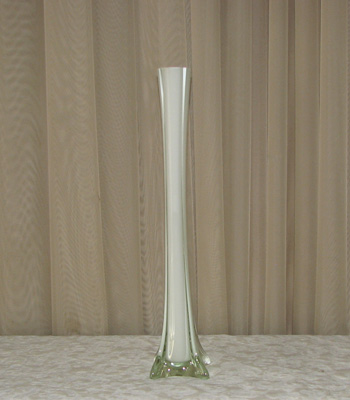 16" White Eiffel Tower Vase