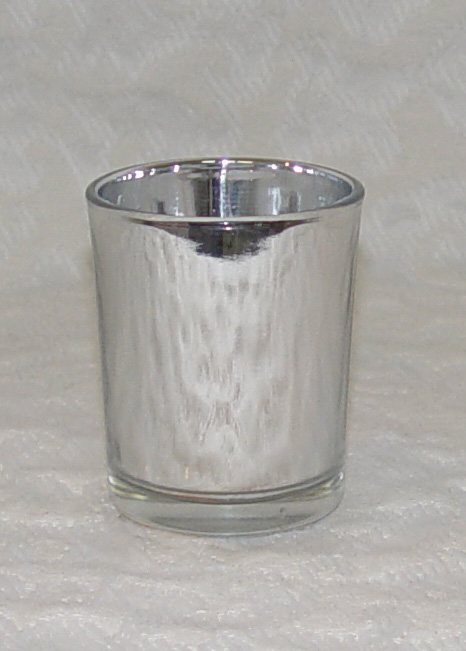 2 1/2" Mirrored Cylinder Vase