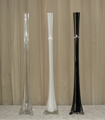 24" Glass Eiffel Tower Vase