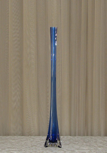 24" Blue Eiffel Tower Vase