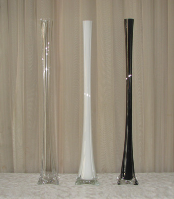 28" Glass Eiffel Tower Vase