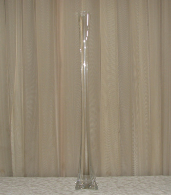 28" Clear Eiffel Tower Vase