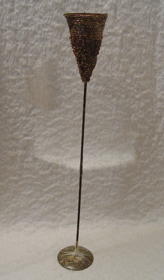 29" Pot w/ Metal Stand & Copper Sparkle