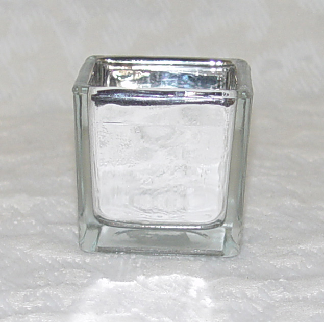 2" Square mirrored vas/votive holder