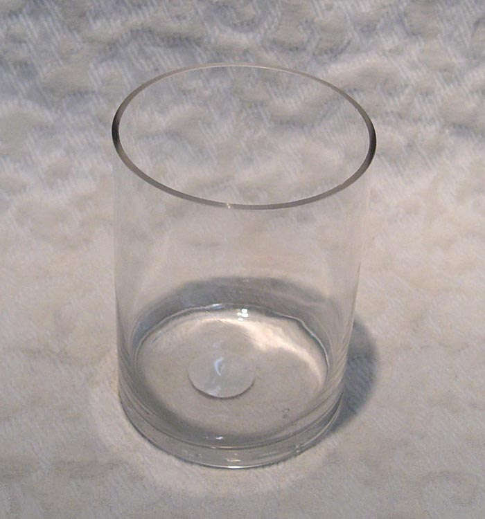 4.75" Tall x 3.5" Glass Cylinder Vase