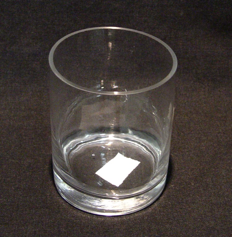4 3/4" x 4" Clear Glass Cylinder Vase