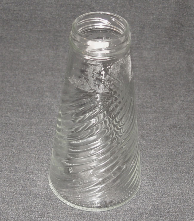  5 5/8" Ridged Swirl Jar Vase Top