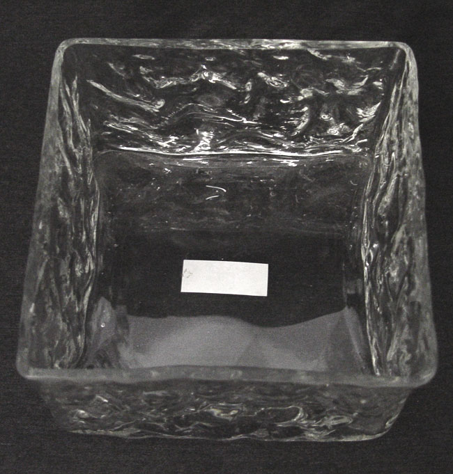 6" Square Glass Dish / Vase - Top