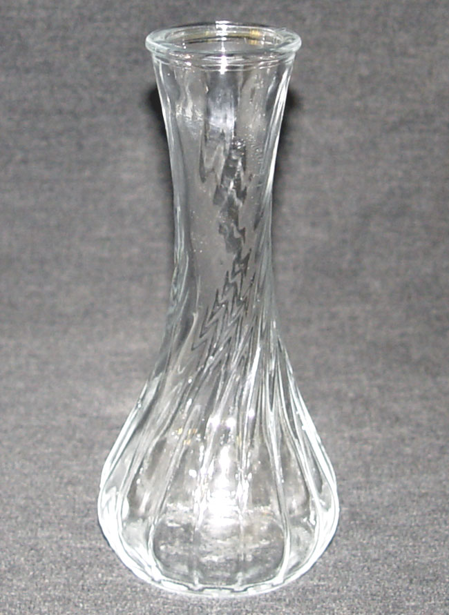6" Bud Vase Swirled Ridge