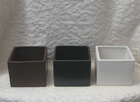 7.5" Matte Ceramic Vase/ Planter