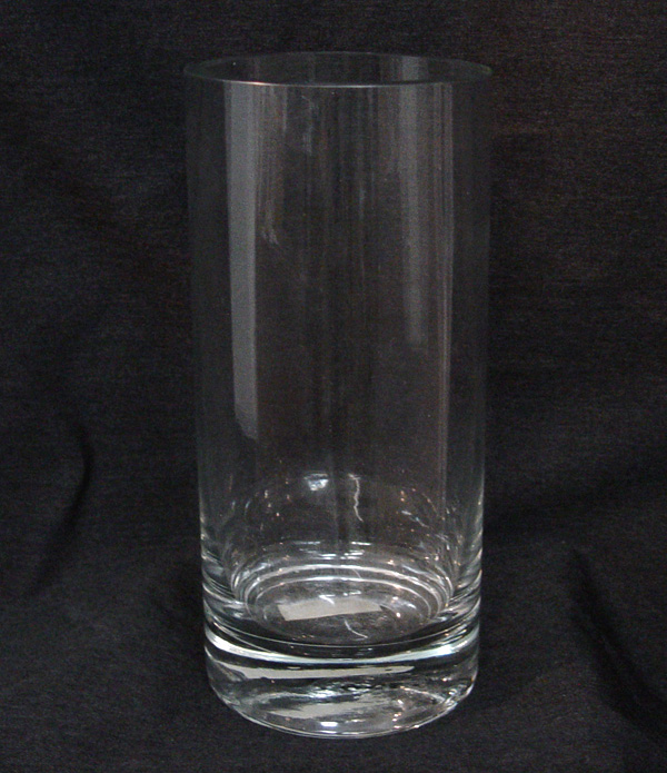 8.5" x 4" Clear Glass Cylinder Vase