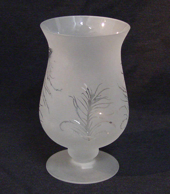 8" Frosted Fern Vase