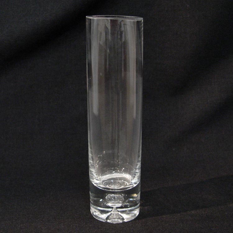 9 1/4in x 2 1/4in Clear Glass Cylinder Vase