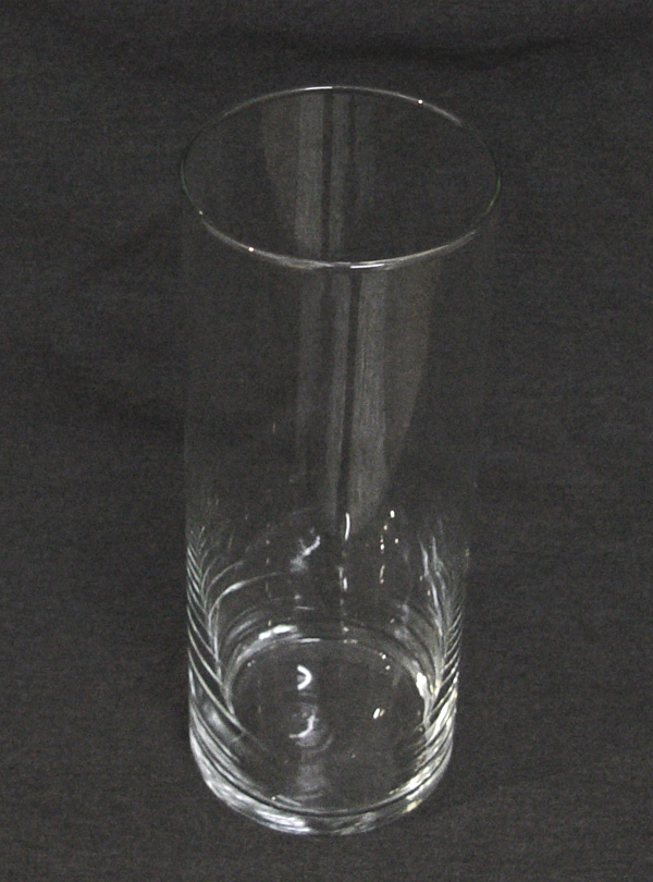 9" x 3.5" Glass Cylinder Vase