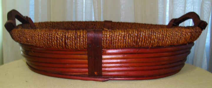 Red Wooden Basket