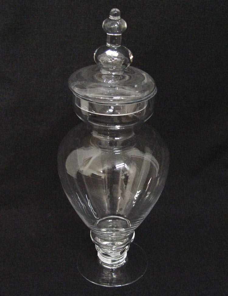 16" Clear Glass Candy Dish, Vase