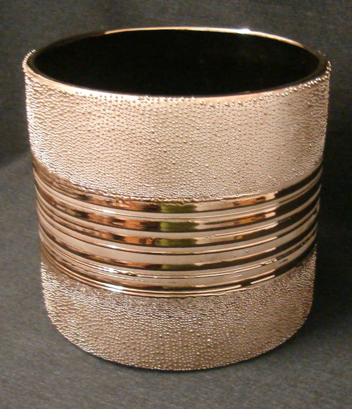 Textured Copper Cylinder Container Textured, Copper, Cylinder, Cylinders, Container, Containers, Vase, CPR9