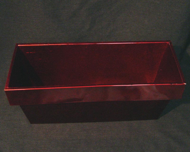 Red Rectangular Flower Planter Top