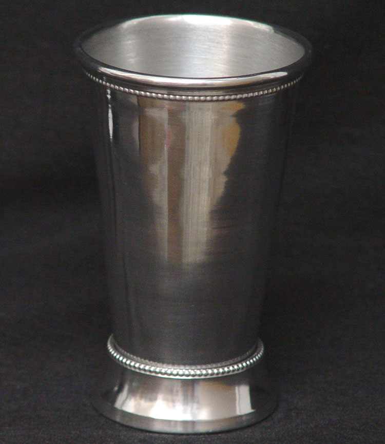 5 7/8" Tall Silver Mint Julep Cup Vase