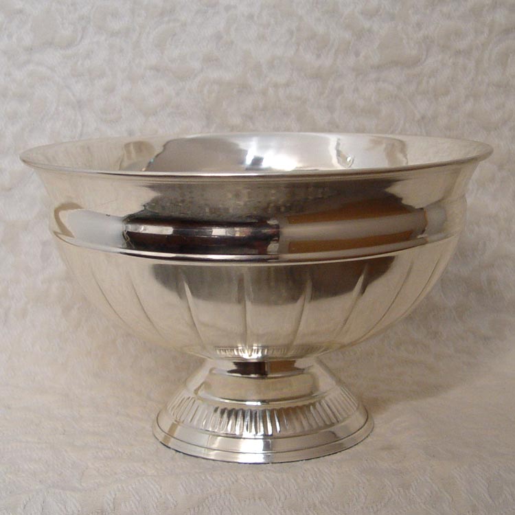 7 1/2in Tall Silver Plated Pedestal Bowl