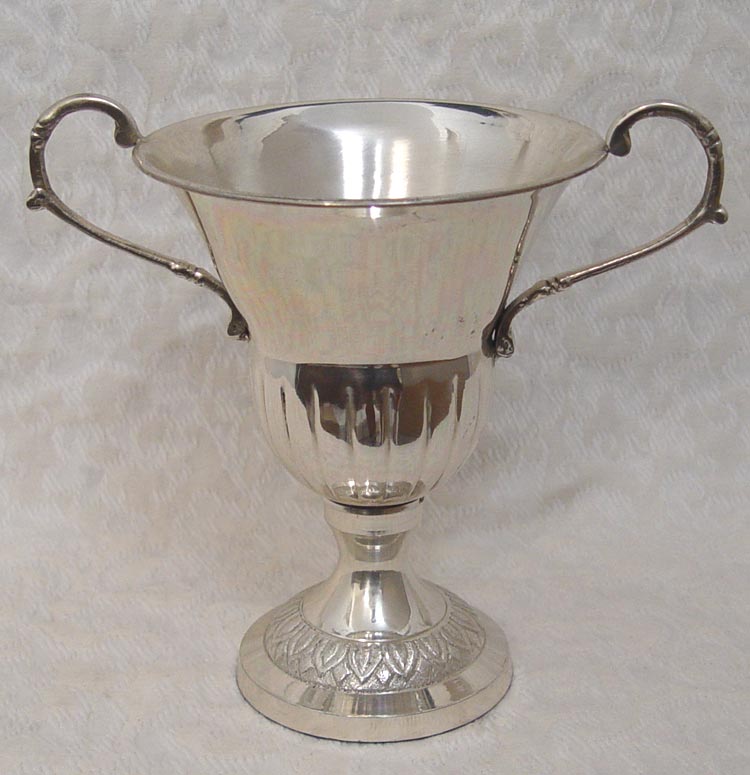 7 1/2" Tall Silver Trophy Vase