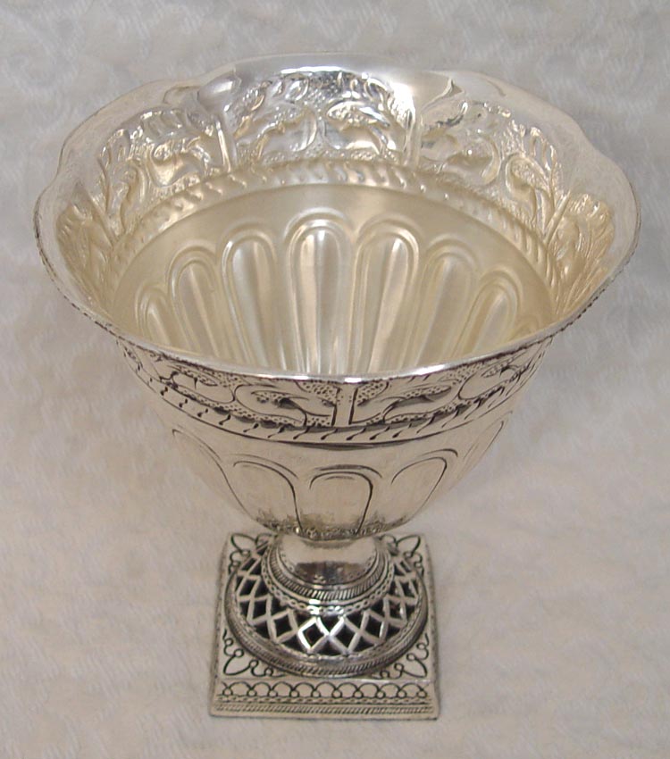 8 1/2" Tall Silver Grail Vase Top