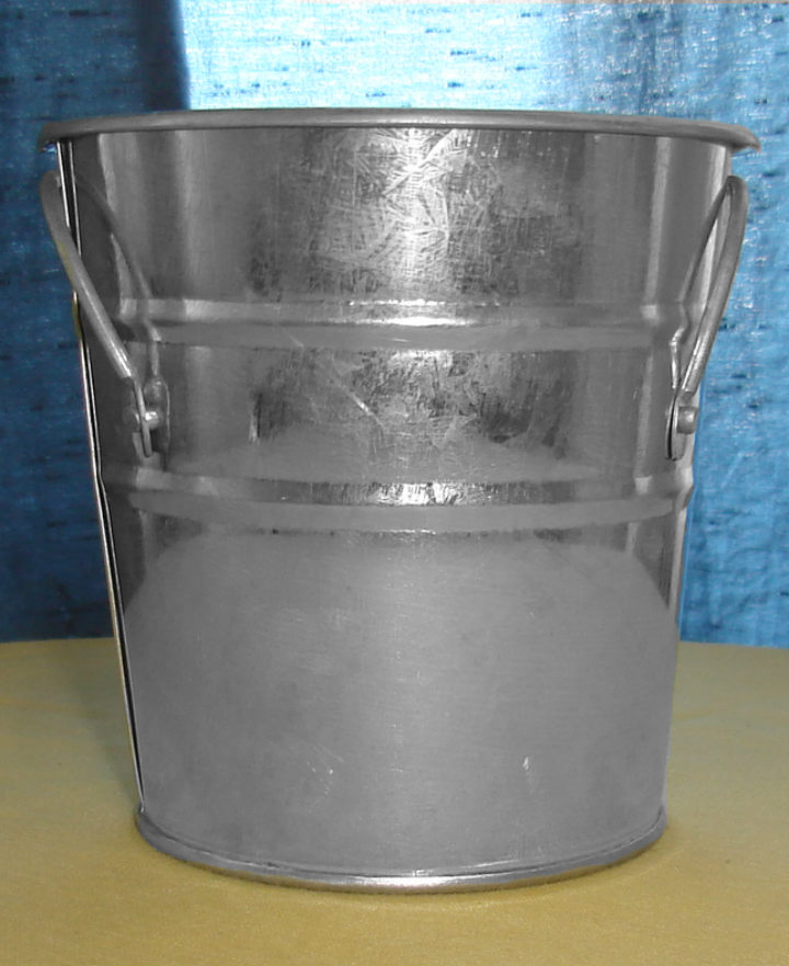 Small Galvanized Flower Bucket