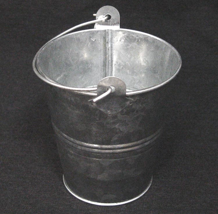 Small Sized Galvanized Metal Pail