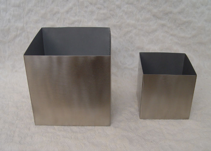 Silver metal square
