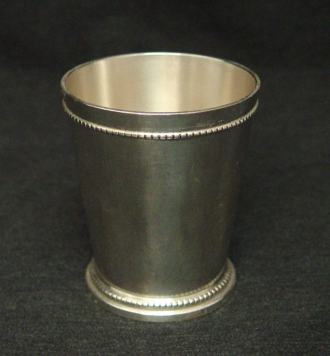 Small Silver Aluminum Mint Julep Cup Vase