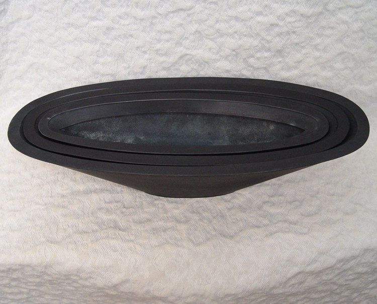 Tapered Oval Metal Planters