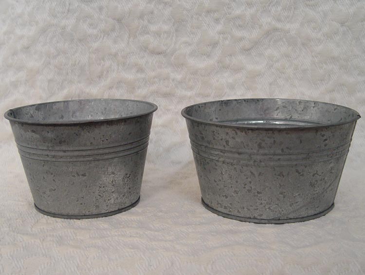 Tin Flower Containers