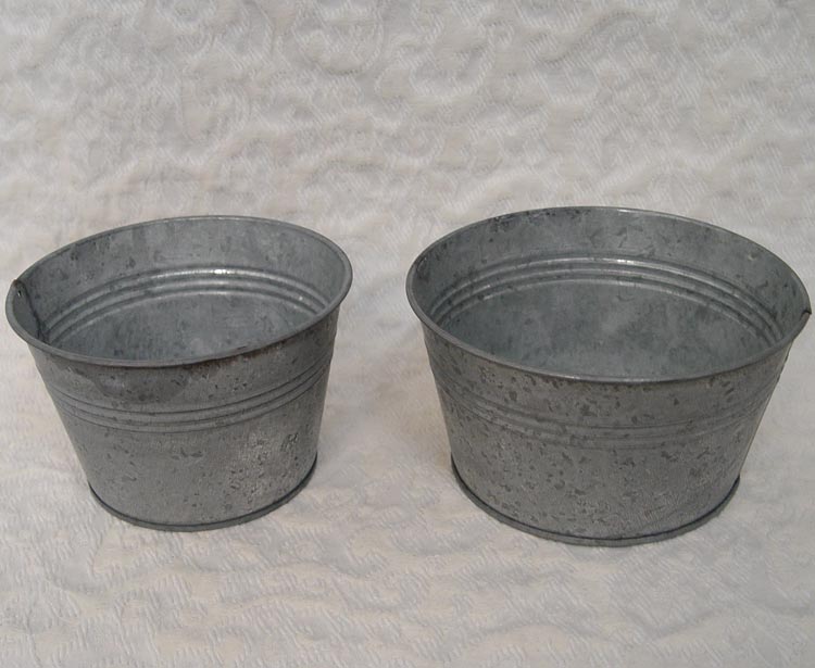 Tin Flower Containers