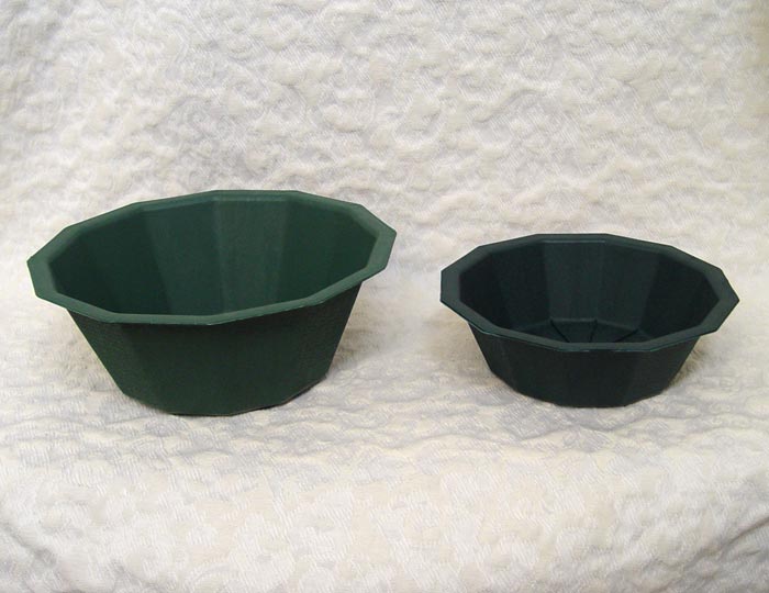 Green Plastic Floral Container