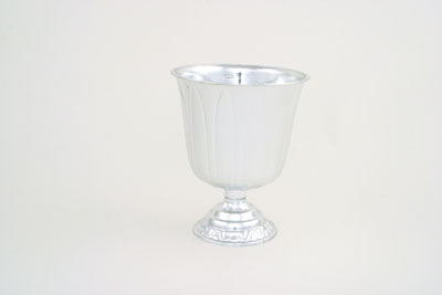 8 1/2" Silver Plastic Urn
