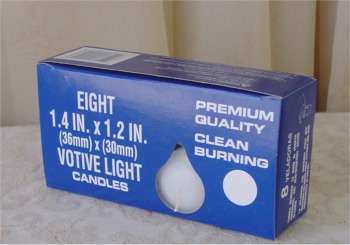 10 hour Votive candles, box of 8