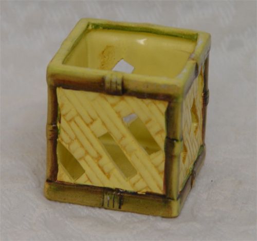 wicker style ceramic square